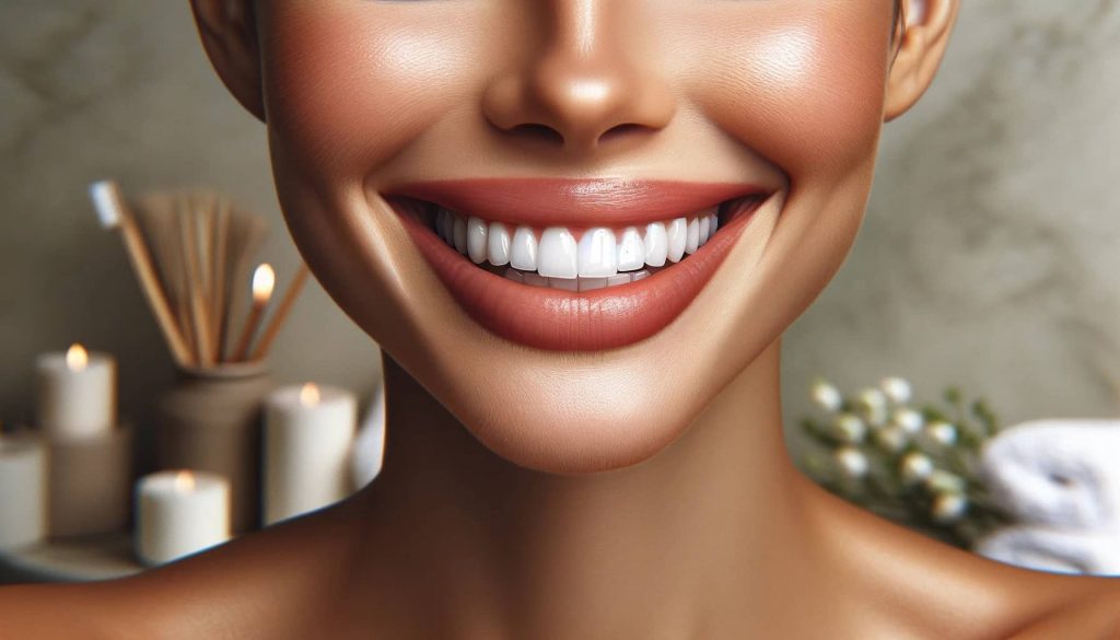 radiant smile and healthy teeth, symbolizing the results of a consistent dental hygiene routine